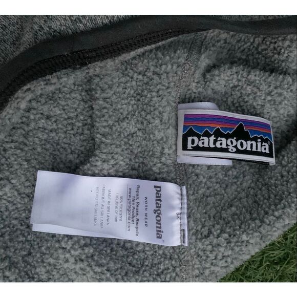Patagonia BETTER SWEATER 1/4 zip pullover GRAY Fleece Jacket KIDS YOUTH XL - Picture 5 of 5